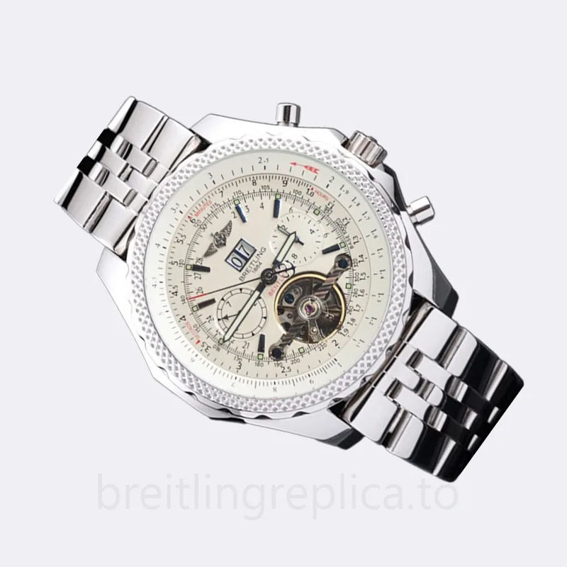 Breitling Bentley Men's 46mm BentleyWSL-003 Automatic Silver-tone