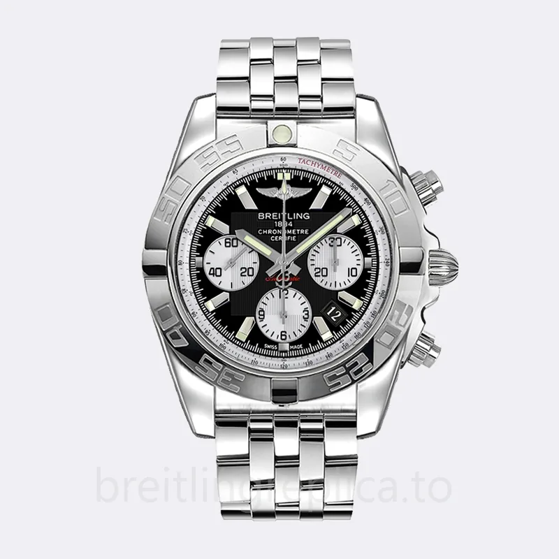 Breitling Chronomat 43mm AB011012.B967 Men's Watch Black Dial
