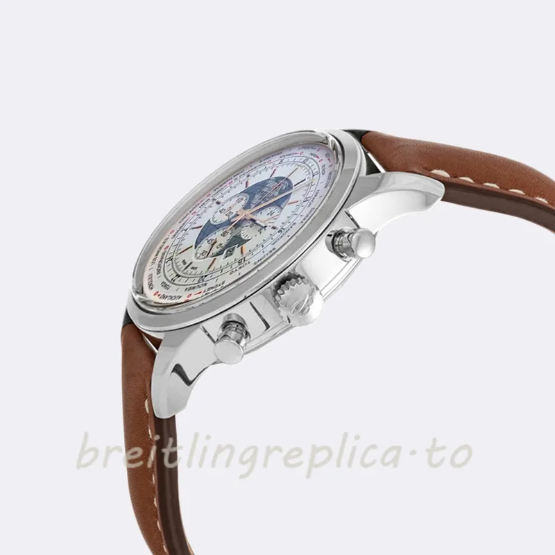 Breitling Transocean Chronograph AB0510U0A732444XA20D.1 46mm Men's Stainless Steel