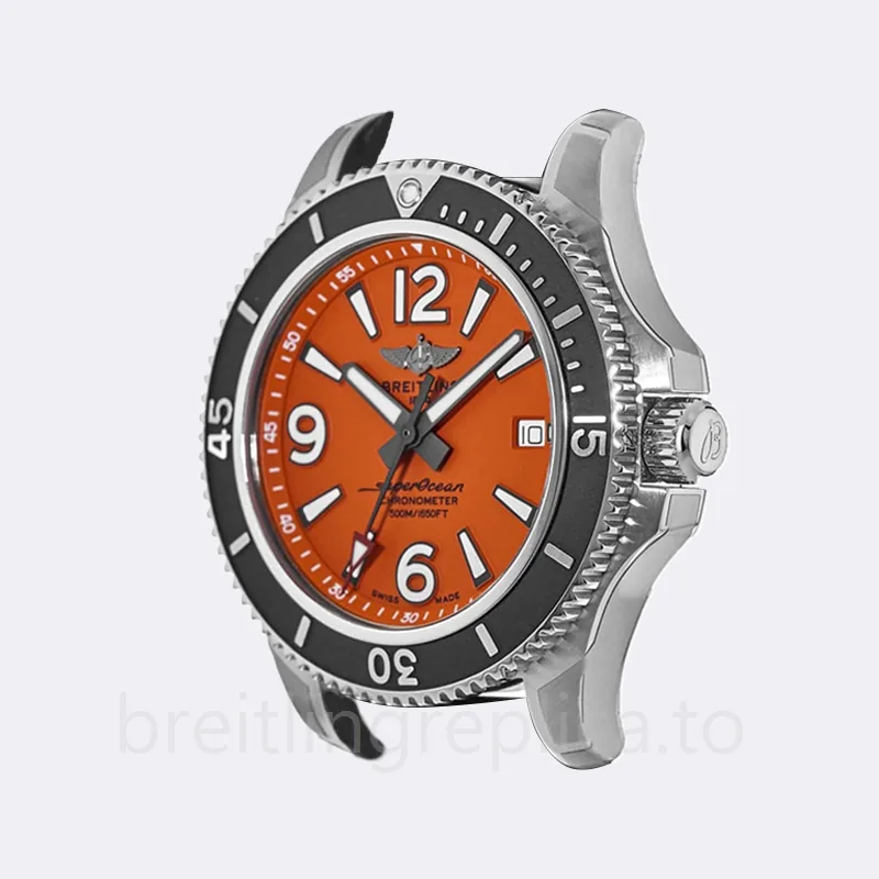Breitling Superocean 46mm A17366D71O1S1-001 Men's Orange Dial