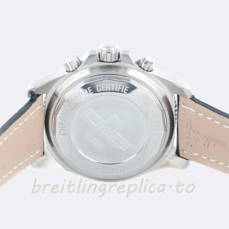 Breitling Superocean 46mm Men's A13341-F Stainless Steel Black Dial
