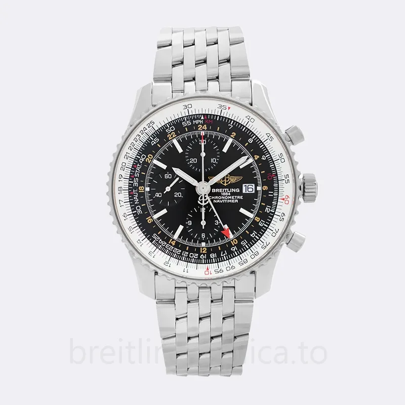 Breitling Navitimer 46mm A2432212.B726 Men's Black Dial