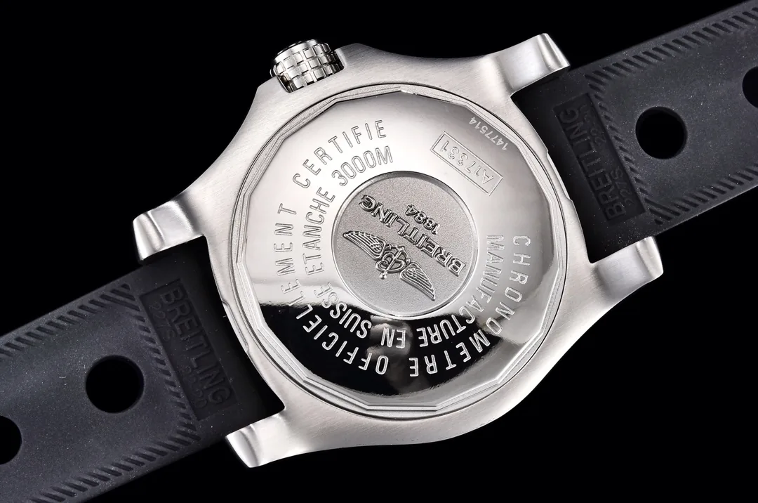 Swiss Breitling Avenger II Seawolf A1733110.BC31 Replica Men’s 45mm Watch – Black Dial & Rubber Strap