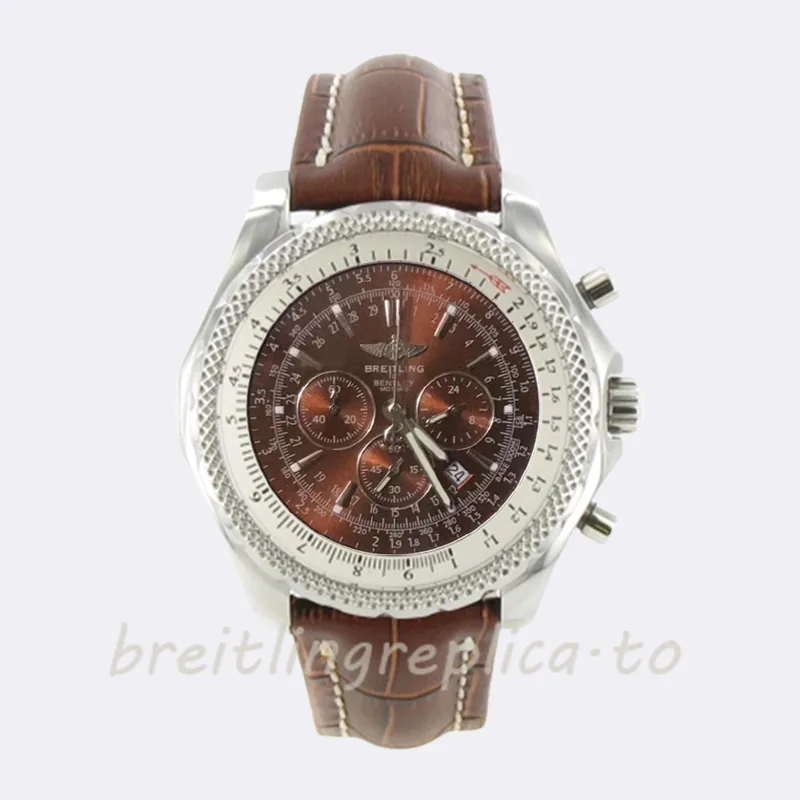 Breitling Bentley Motors 46mm BentleyBR009 Men's Silver-tone Brown Dial