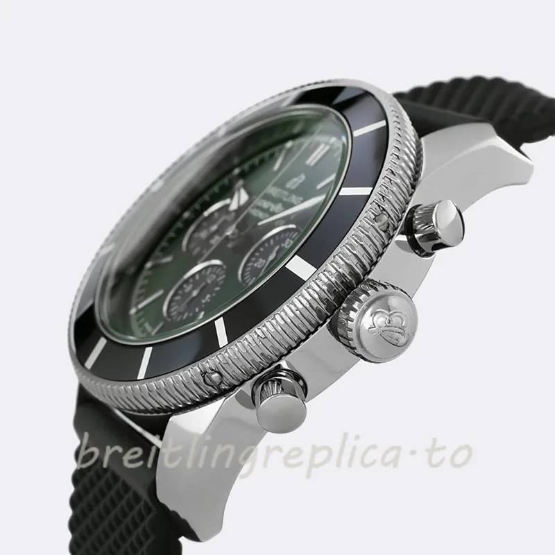 Breitling Superocean AB01621A1L1S1 46mm Men's Green Dial Stainless Steel Quartz