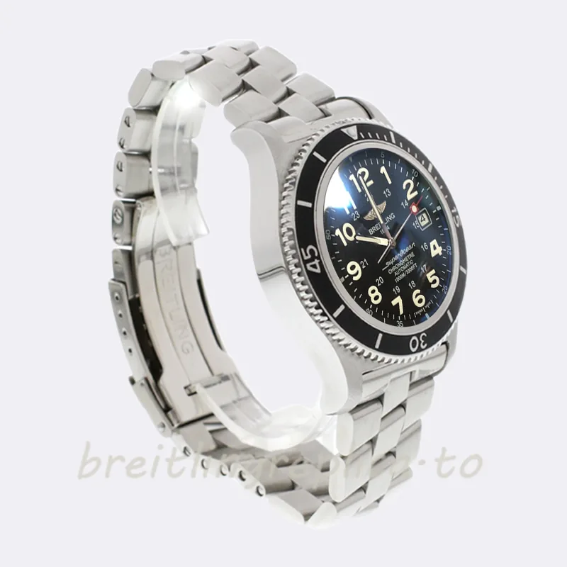 Breitling Superocean A17365-J 46mm Men's Silver-tone Stainless Steel