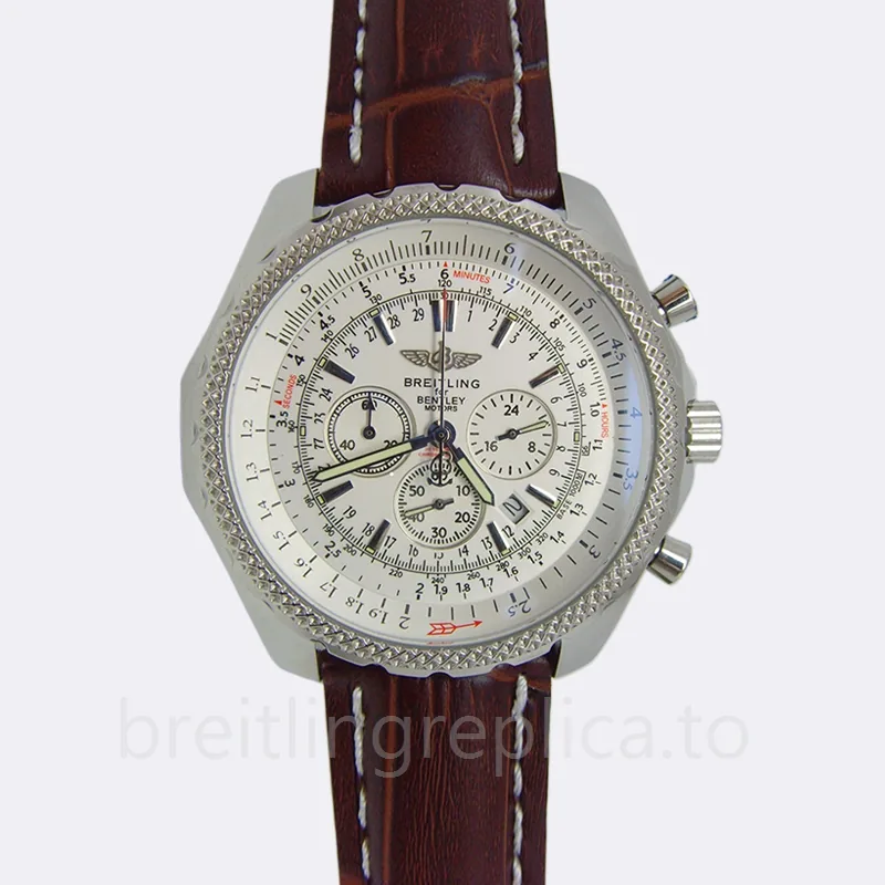 Breitling Bentley 46mm A25362-003 Men's Silver-tone White Dial