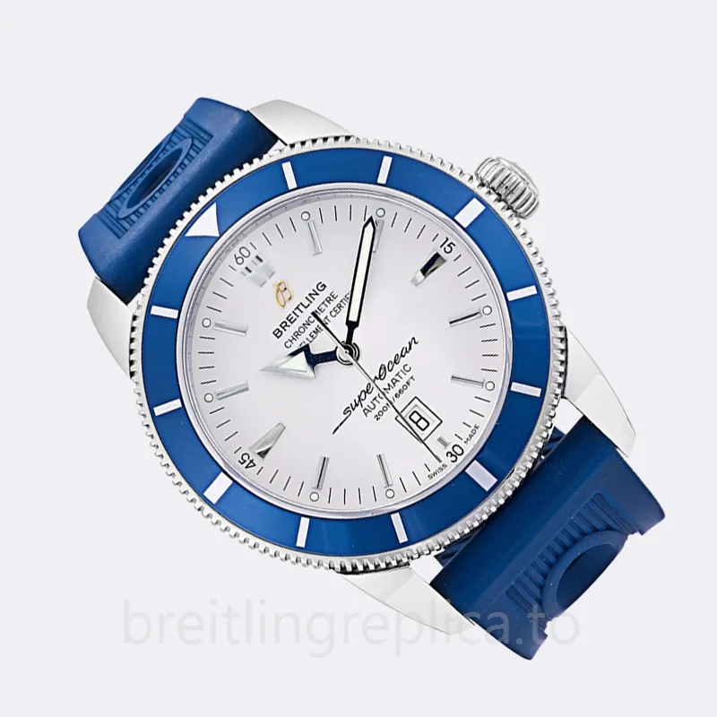 Breitling SuperOcean Heritage A1732016.G642 43mm Men's White Dial Rubber Band
