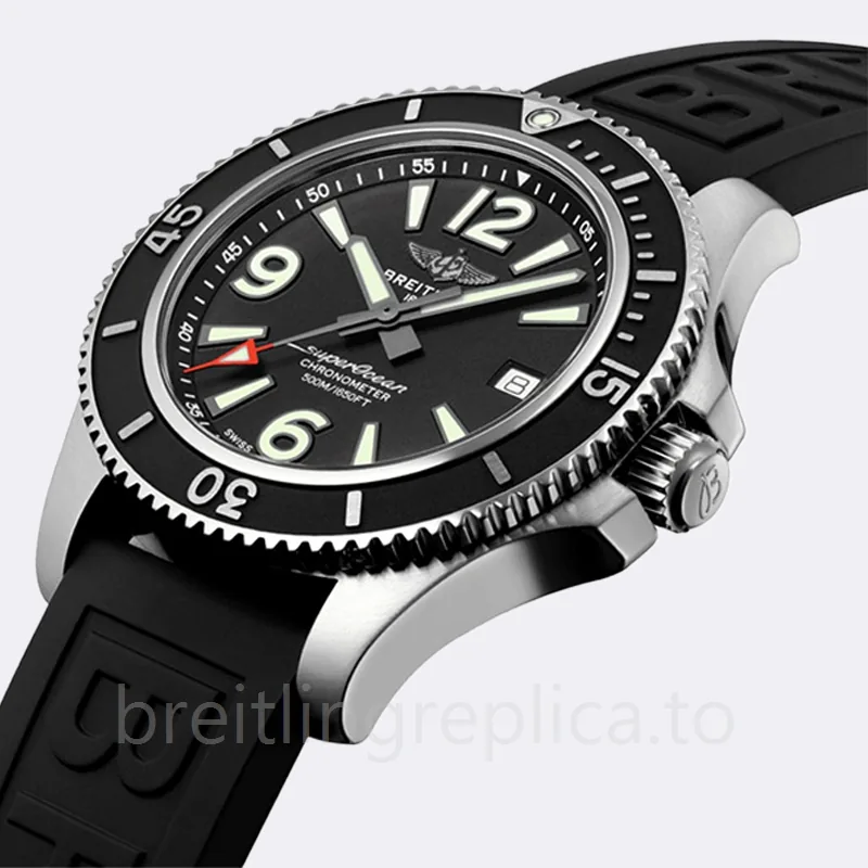 Breitling Superocean A17366021B1S1 46mm Men's Automatic Black Dial