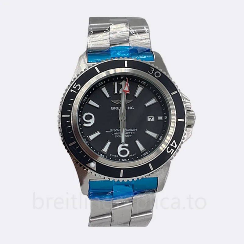 Breitling Superocean 46mm Men's A17366021B1A1 Black Dial