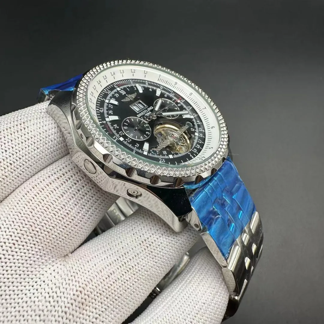 Swiss Breitling Bentley A25363 Replica Watch – 47mm Steel Case, Black Dial, Top Quality Craftsmanship