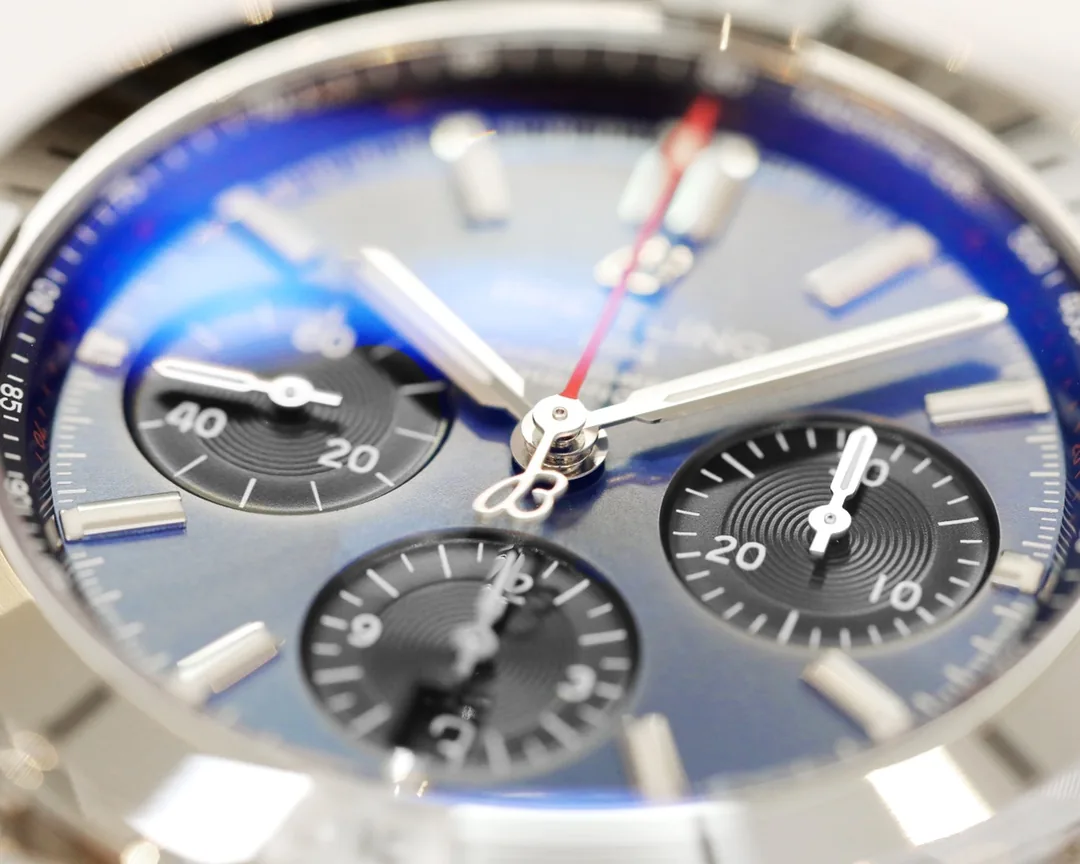 Breitling Chronomat AB0134101C1A1 Replica 42mm Swiss Watch,  Blue Dial, Stainless Steel Case