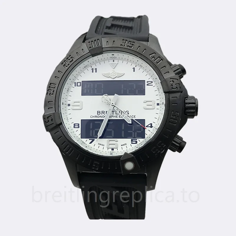Breitling Exospace Men's 46mm ExospaceB55-003 Quartz White Dial