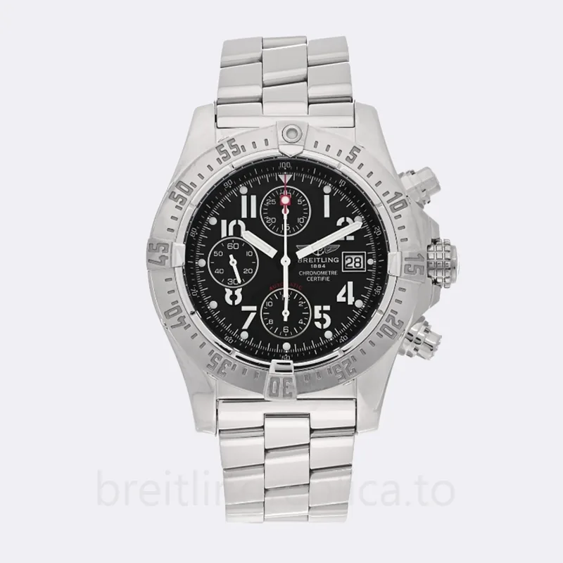 Breitling Avenger Men's A13380 46mm Black Dial Bracelet