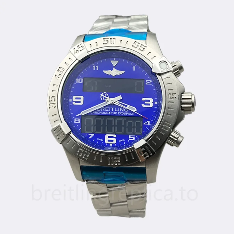 Breitling Exospace 46mm Men's ExospaceB55-010 Quartz Silver-tone