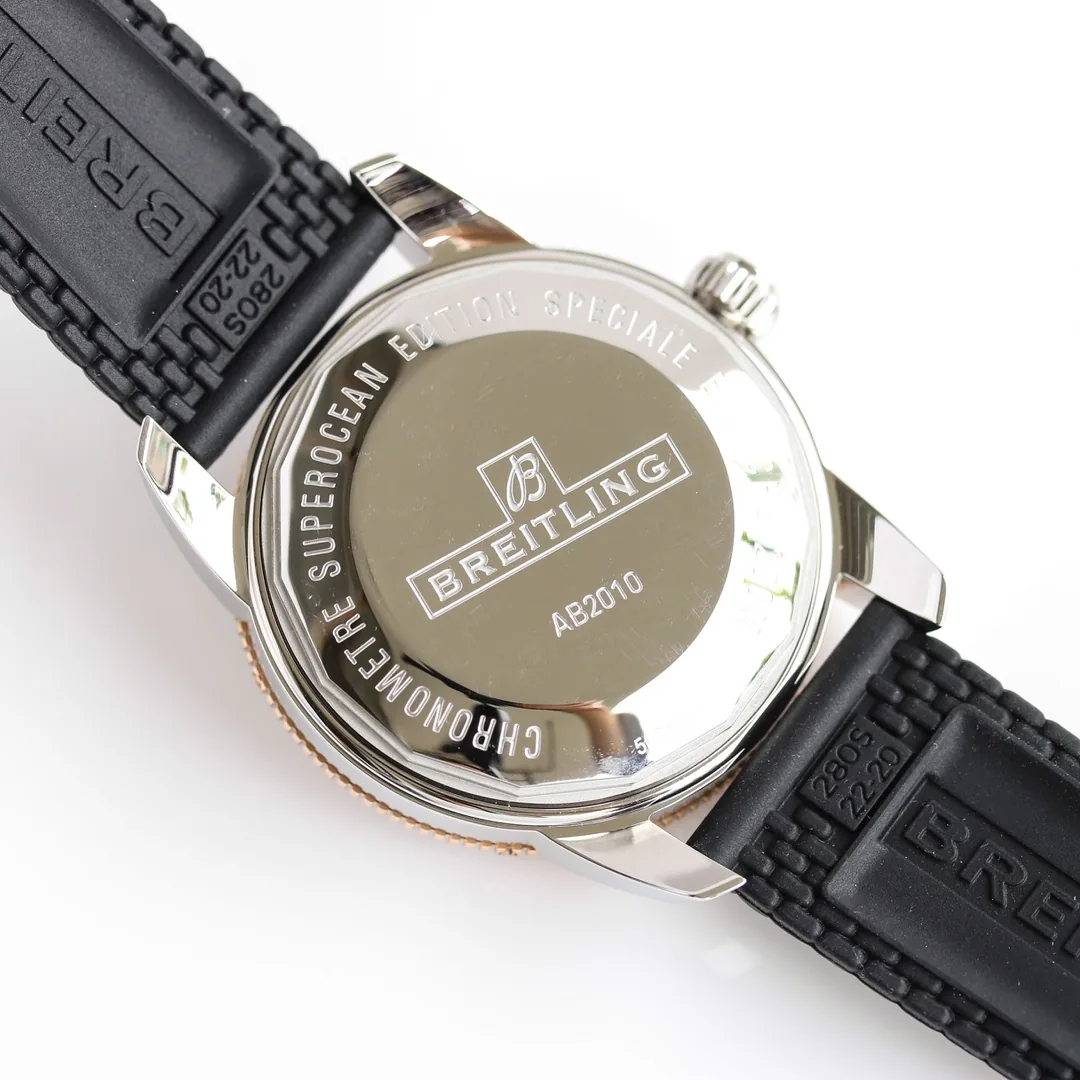 Luxury Swiss Breitling Superocean Heritage UB2010121B1S1 Replica 42mm Watch – Black Dial & Rubber Strap
