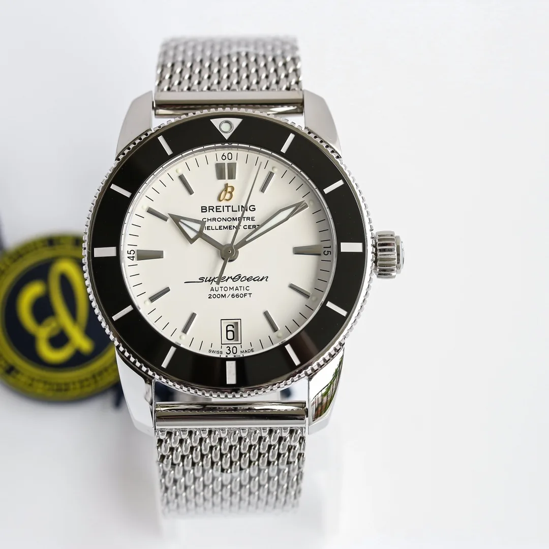 Best Swiss Breitling Superocean Heritage A17320 Replica White Dial 46mm Watch – Classic Dive Style