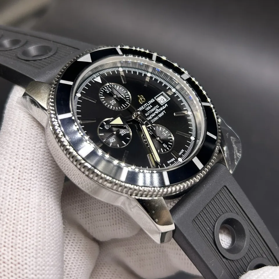 AAA Breitling Superocean Heritage A13313121B1S1 Replica 44mm Black Dial Men's Watch With Rubber Strap