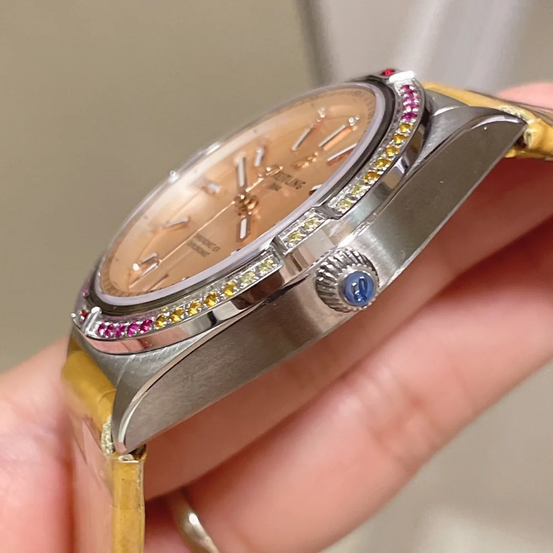 Swiss Automatic Breitling Chronomat A10380611A1P1 Replica South Sea 36mm Women’s Watch – Champagne Dial, Diamond Markers
