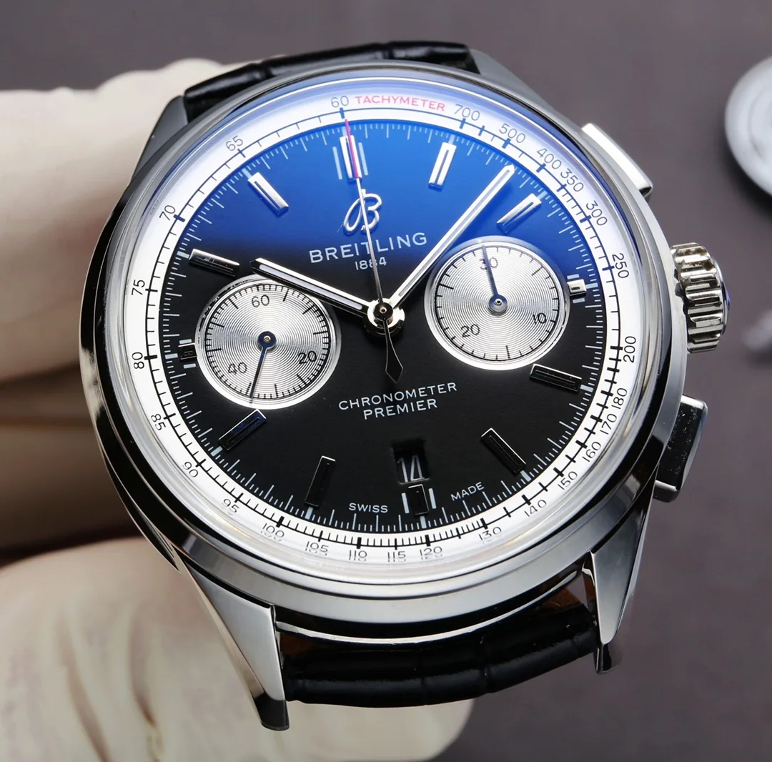 High-End Swiss Breitling Premier B01 AB0118371B1P1 Replica Watch – Classic Design, Vintage Chronograph Look
