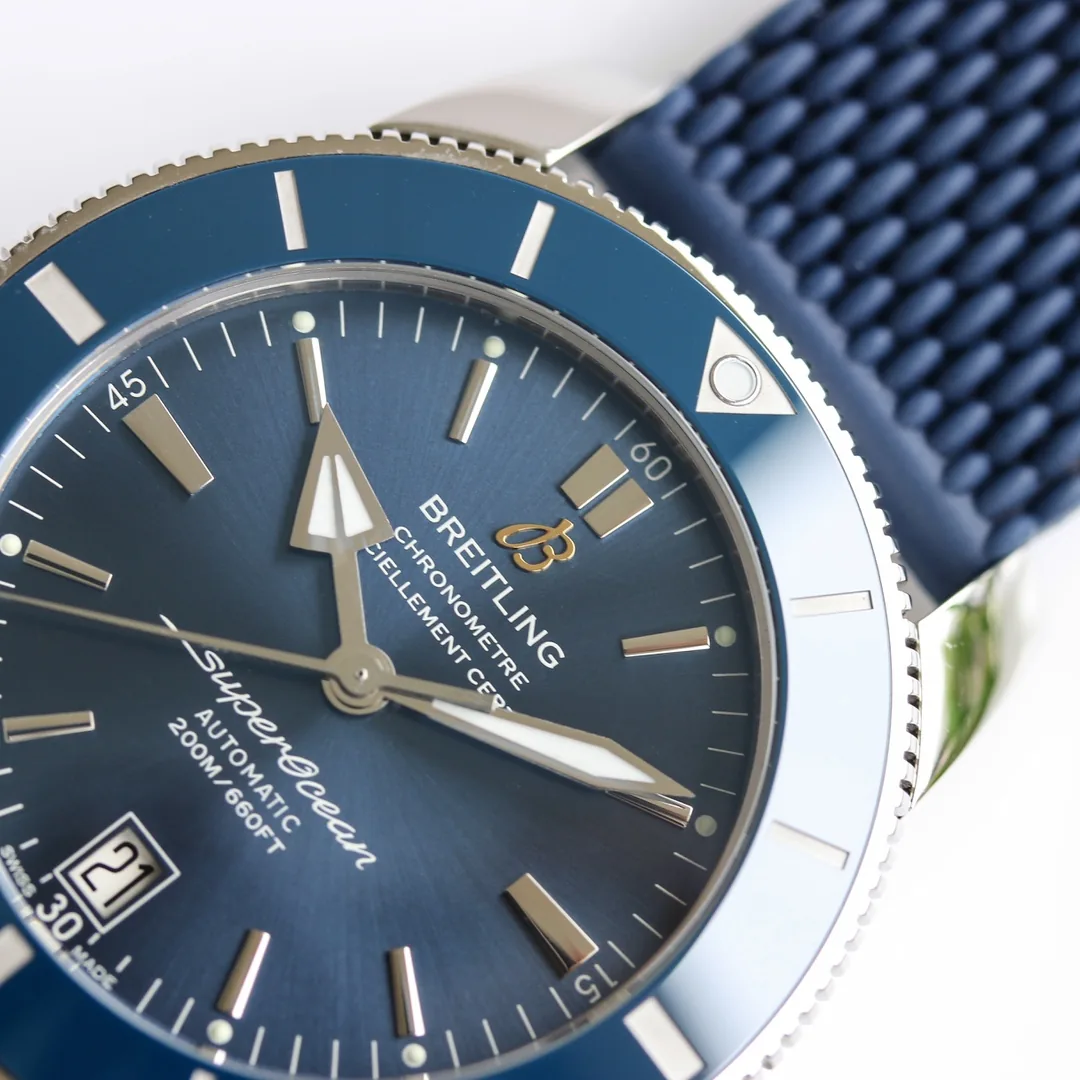 Premium Swiss Breitling Superocean Heritage AB2020161C1S1 Replica Watch – Blue Dial, Blue Ceramic Bezel