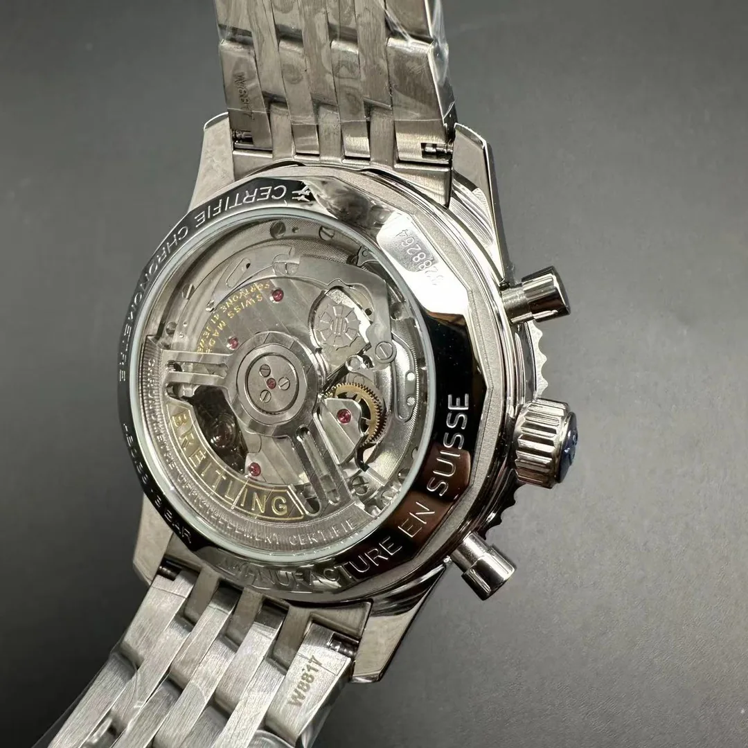 Top-Quality AAA 43mm Breitling Navitimer AB0138211B1A1 Replica – Stunning Black Dial & Transparent Back