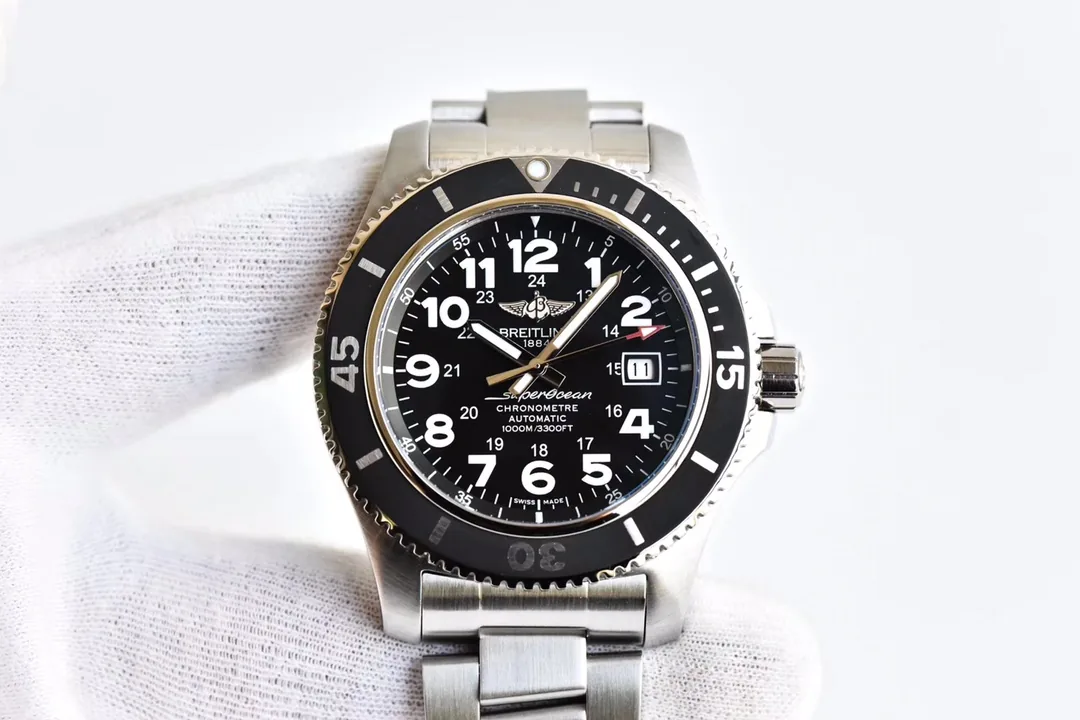 AAA Swiss Breitling Superocean II A17392D7/BD68 Replica Volcano Black Dial 44mm Men's Watch