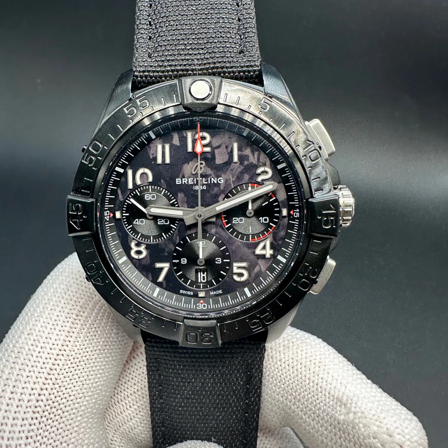 Best Swiss 44mm Breitling Avenger SB0147101B1X1 Replica – Black Ceramic Chronograph Watch