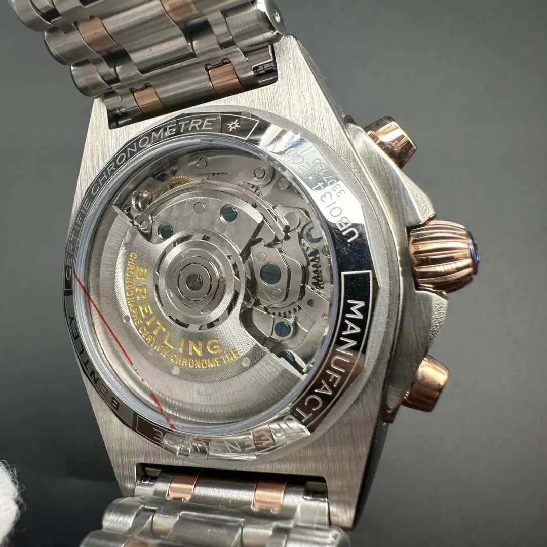 Best Swiss Breitling Chronomat B01 UB0134 Replica – Luxury Men's Watch With Rose Gold Accents