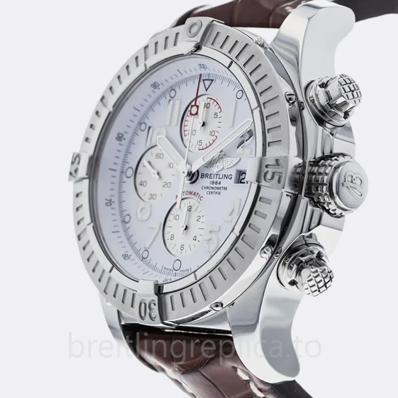 Breitling Avenger Men's A13370 46mm Leather Strap Watch