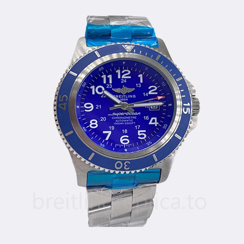 Breitling Superocean 46mm Men's A17365D11C1A1 Automatic Silver-tone