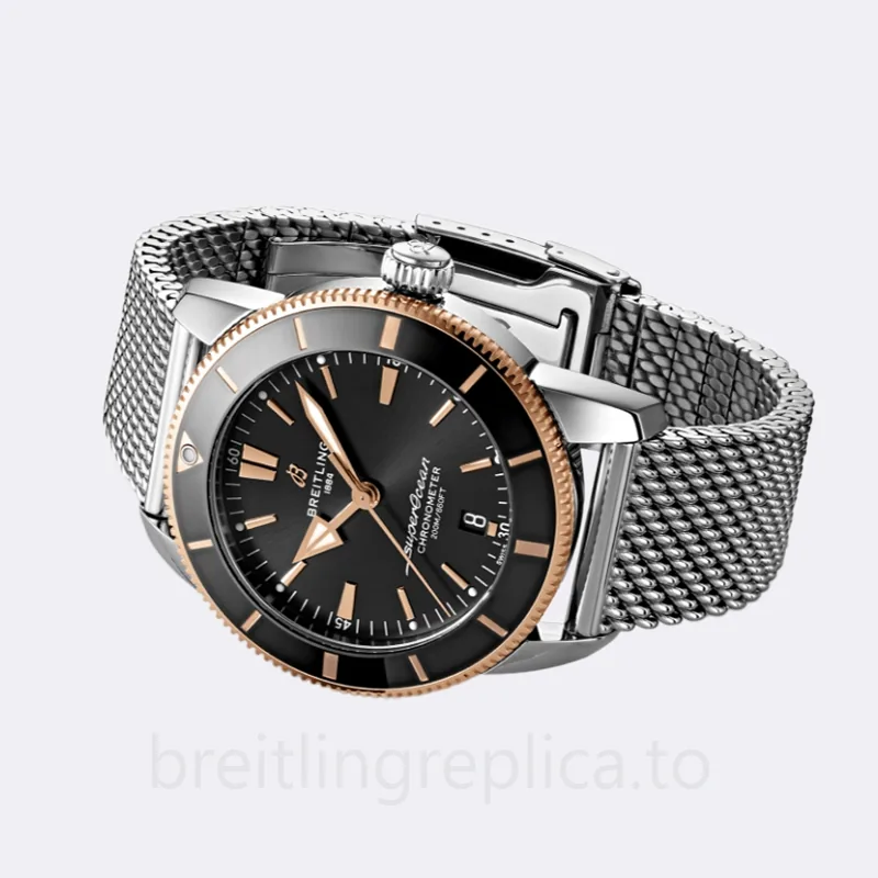 Breitling SuperOcean Heritage Men's 44mm UB2030121B1A1 Watch Black Dial