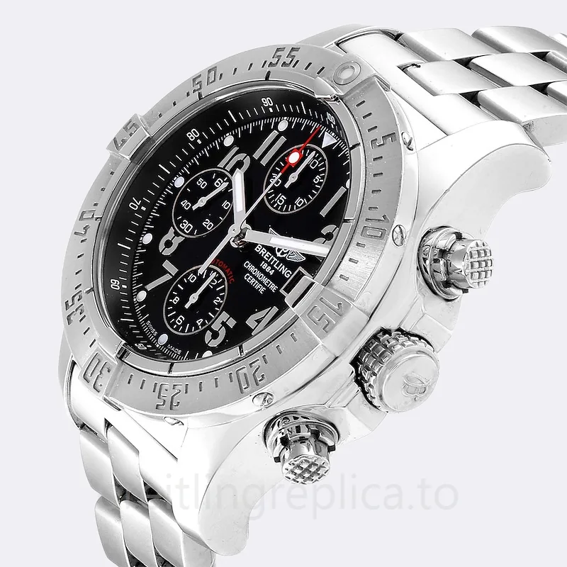 Breitling Avenger Men's A13380 46mm Black Dial Bracelet