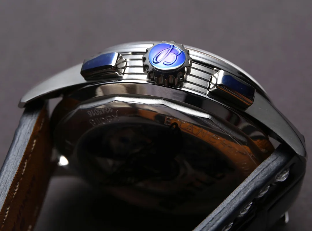Elegant Swiss Breitling Premier A13315351C1P1 Replica Blue Dial Stainless Steel Case Watch With Brown Leather Strap
