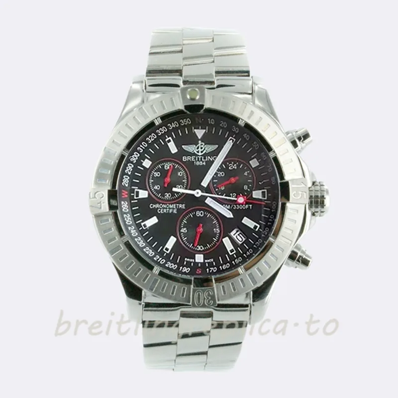 Breitling Avenger Seawolf Men's M73390 46mm Black Dial Stainless Steel