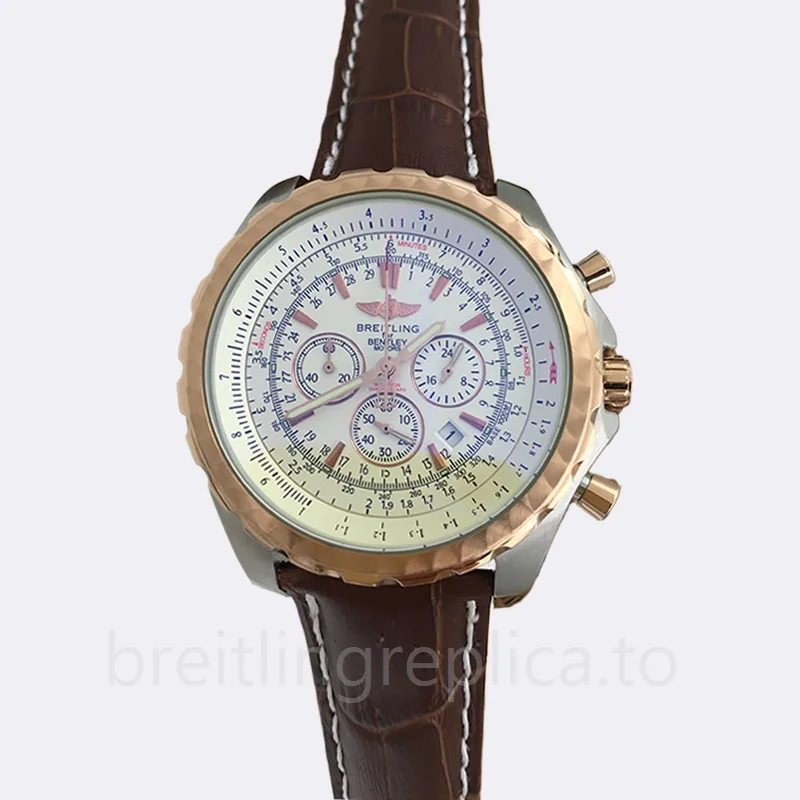 Breitling Bentley Men's A25363-003 46mm White Dial Stainless Steel