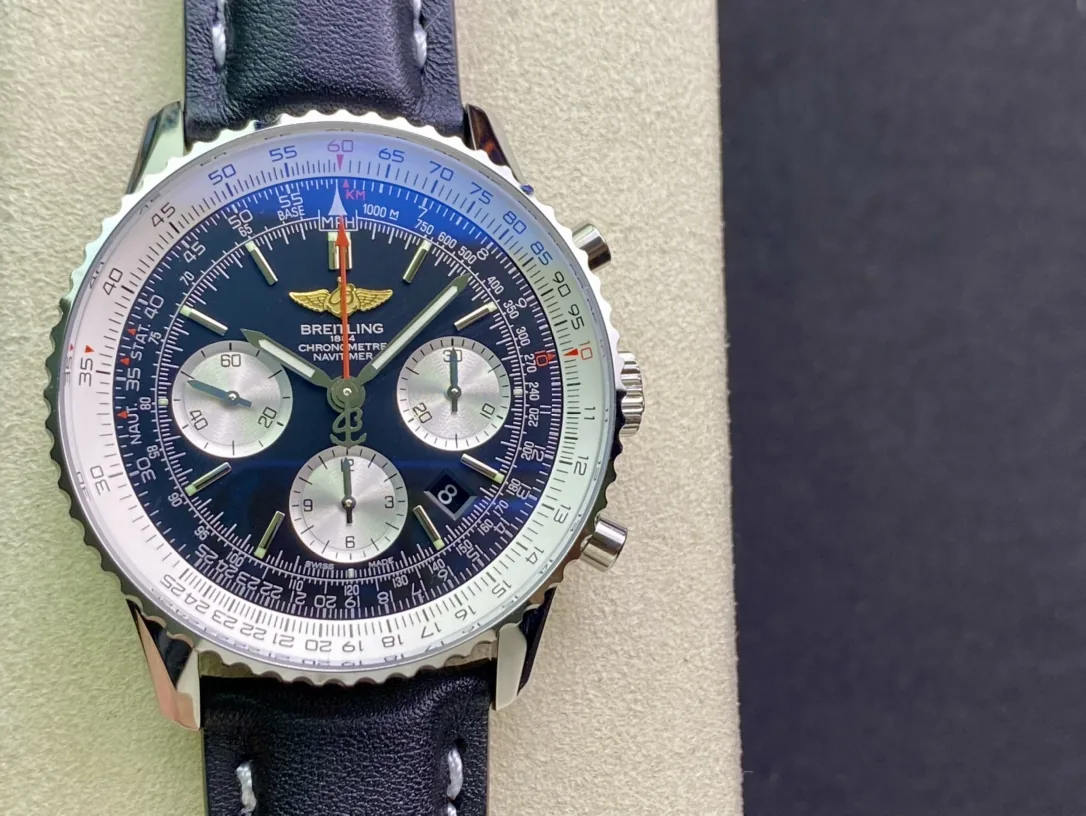 Best Swiss Breitling Navitimer B01 AB0120 Replica Watch - Luxury Men's Chronograph With Black Dial