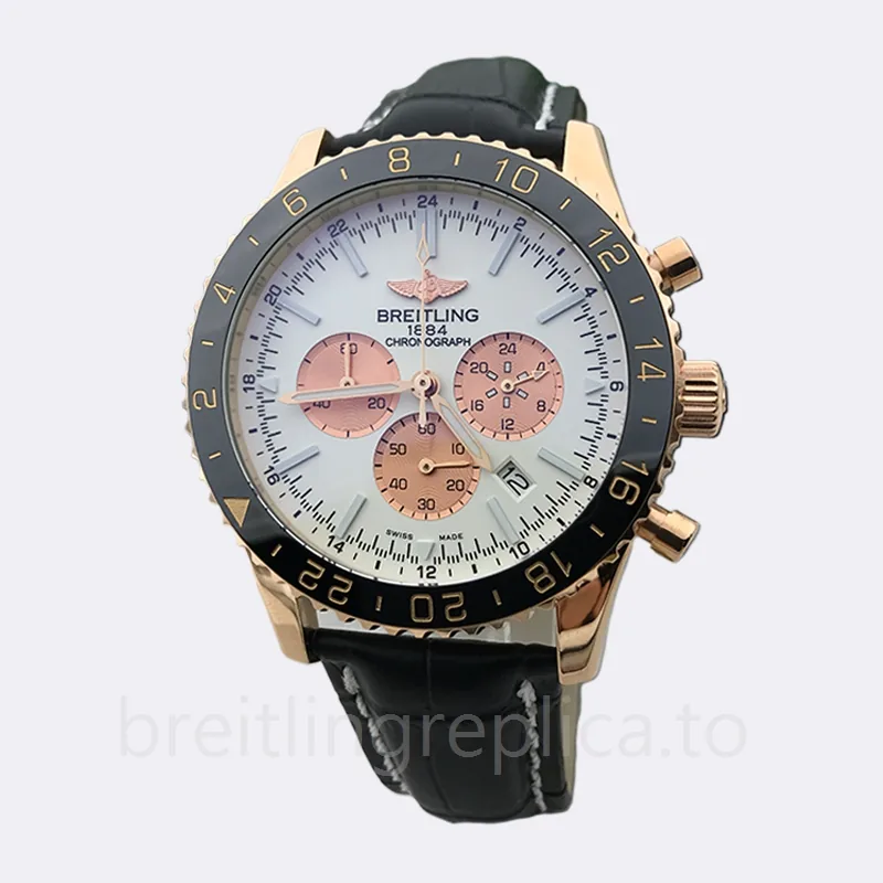 Breitling Chronoliner 46mm Men's RB046116-001 Rose Gold-tone