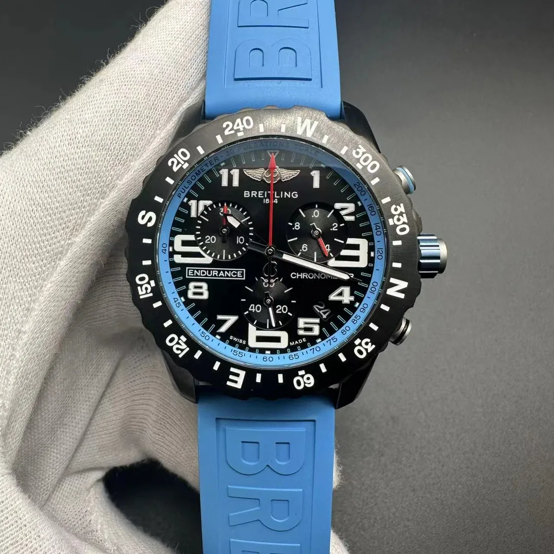 High-Quality Breitling Professional Endurance Pro X82310281B1S1 Replica – Blue Rubber Strap, Swiss Sport Chronograph Watch