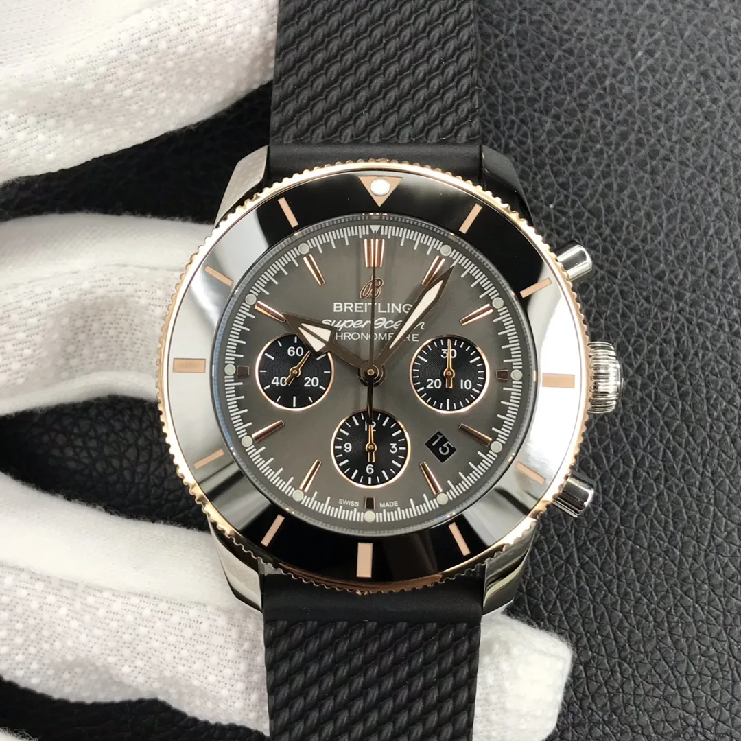 Luxury Swiss Breitling Superocean Heritage UB01621A1M1S1 Replica Watch For Men– Anthracite Dial, Automatic Chronograph