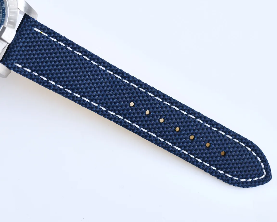 Premium Swiss Breitling Avenger A13385101C1X1 Replica 43mm Chronograph Blue Dial – AAA Super Clone Watch With Textile Strap