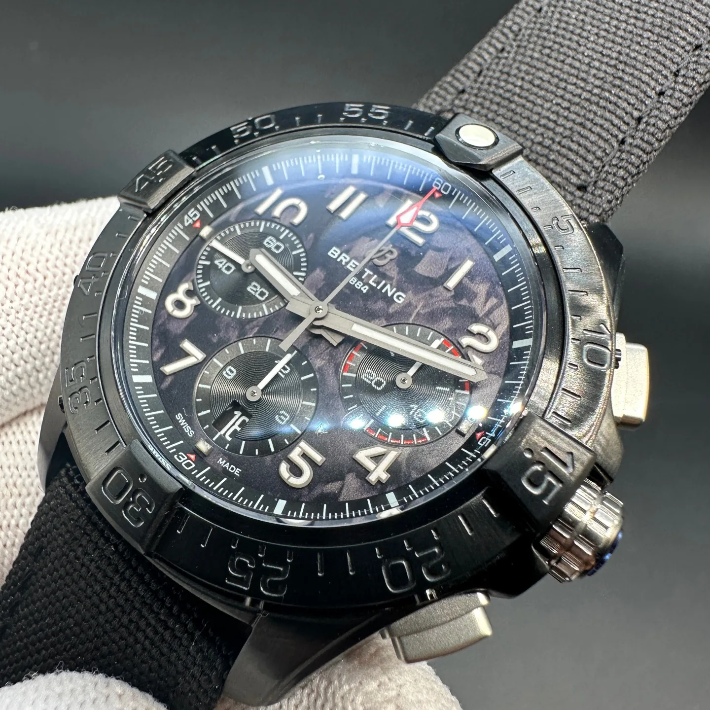 Best Swiss 44mm Breitling Avenger SB0147101B1X1 Replica – Black Ceramic Chronograph Watch