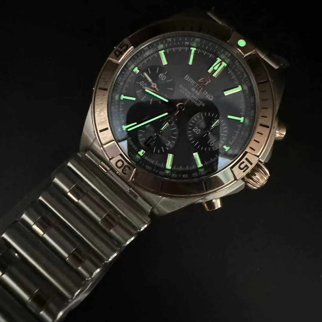 Best Swiss Breitling Chronomat B01 UB0134 Replica – Luxury Men's Watch With Rose Gold Accents