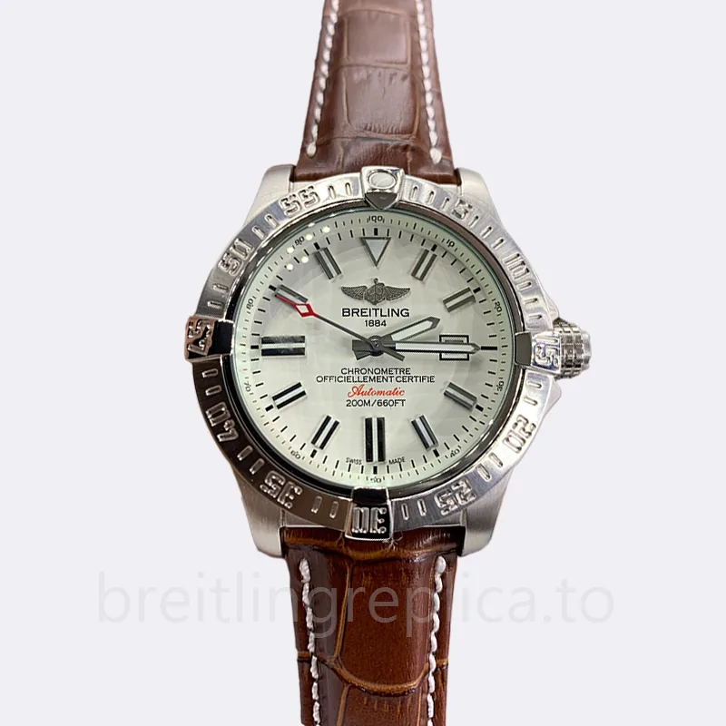 Breitling Avenger Men's A3239011.G778 46mm Silver-tone White Dial